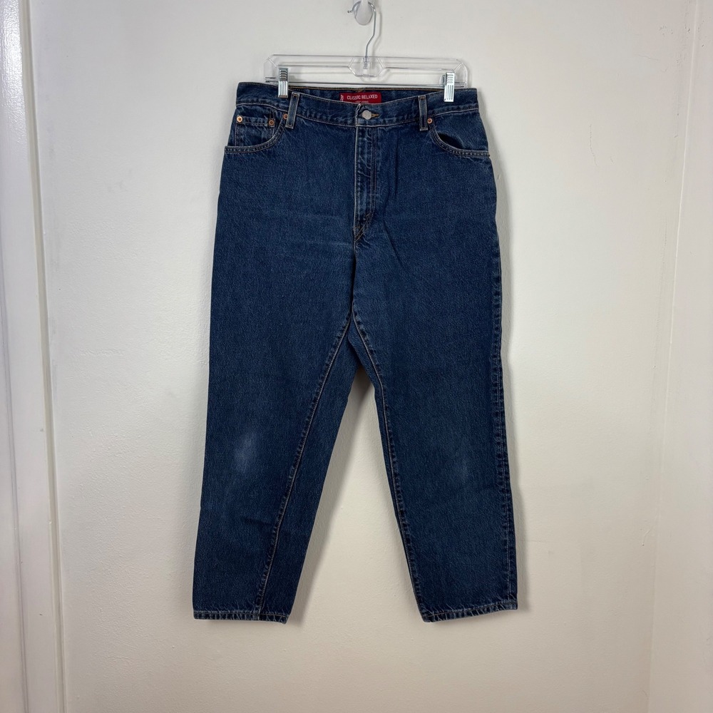 Levis 550 90s Classic Relaxed Tapered Leg High Rise Jeans 16 MIS S Blue Denim